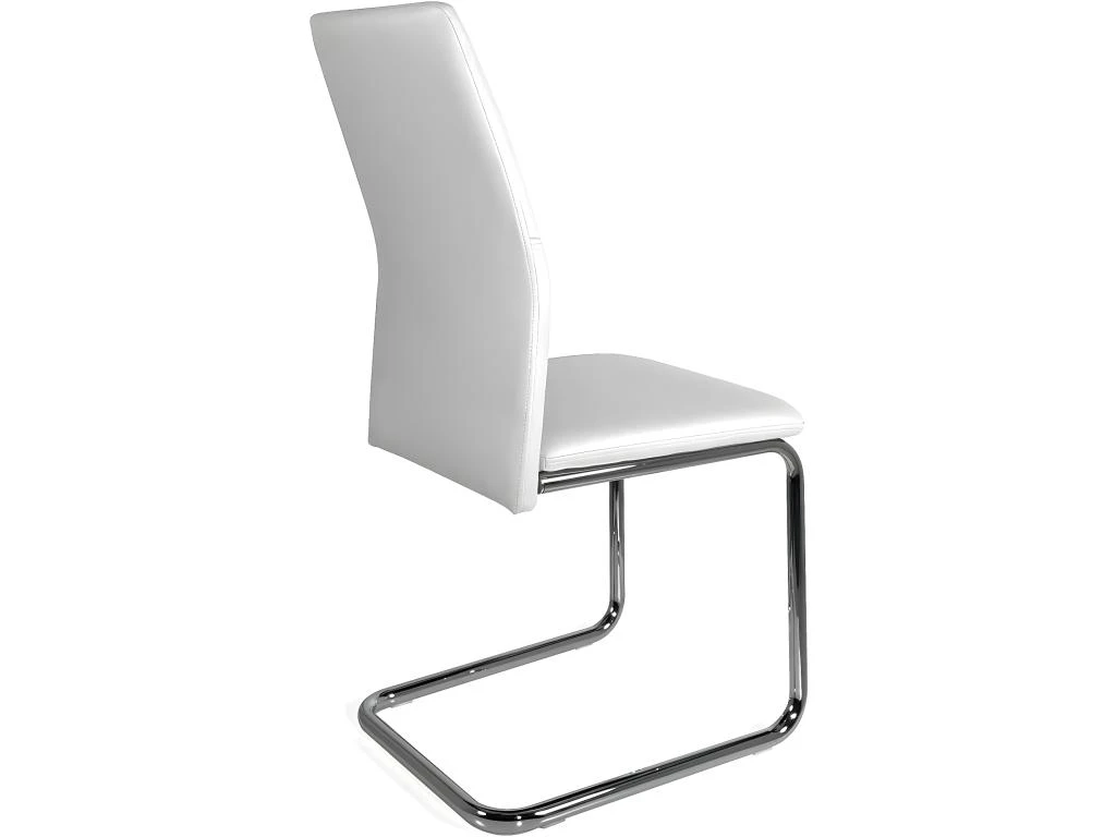 KAYELLES Lot De 2 Chaises De Salle à Manger Contemporaine Design DINA (blanc) 4 KAYELLES Lot De 2 Chaises De Salle à Manger Contemporaine Design DINA (blanc) – Image 4