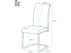 KAYELLES Lot De 2 Chaises De Salle à Manger Design JADA (gris) -Deco.fr Soldes Boutique chaise 10026669