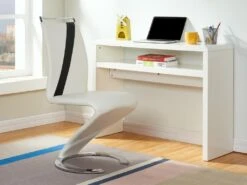 Lot De 2 Chaises - Simili Blanc Et Noir - TWIZY II -Deco.fr Soldes Boutique chaise 10137197