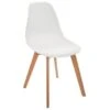 Chaise Pour Enfant En Bois Et Polypropylène Blanc H 58 Cm -Deco.fr Soldes Boutique chaise 10190707