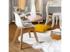 Chaise Pour Enfant En Bois Et Polypropylène Blanc H 58 Cm -Deco.fr Soldes Boutique chaise 10190711