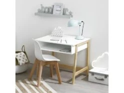 Chaise Pour Enfant En Bois Et Polypropylène Blanc H 58 Cm -Deco.fr Soldes Boutique chaise 10190713
