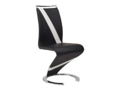 Lot De 6 Chaises TWIZY - Simili Noir & Blanc 8 Lot De 6 Chaises TWIZY - Simili Noir & Blanc -Deco.fr Soldes Boutique chaise 10557169