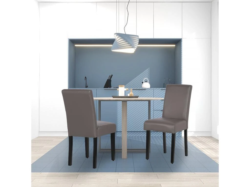 Lot De 2 Chaises "Luna" - Gris 2 Lot De 2 Chaises "Luna" - Gris – Image 2