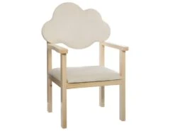 Chaise Pour Enfant En Bois Dossier Nuage H 62 Cm