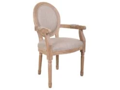 Chaise En Bois Rembourrée 55x46x48/96 Cm