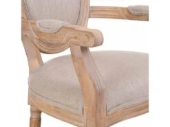 Chaise En Bois Rembourrée 55x46x48/96 Cm -Deco.fr Soldes Boutique chaise 10834547