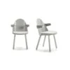 Duo De Chaises Avec Accoudoirs Bois/Gris - TEULAT UMA