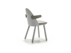 Duo De Chaises Avec Accoudoirs Bois/Gris - TEULAT UMA -Deco.fr Soldes Boutique chaise 11136093