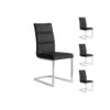 Quatuor De Chaises Eco-cuir Noir - LONI -Deco.fr Soldes Boutique chaise 11136707