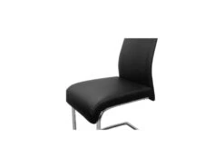 Quatuor De Chaises Simili Cuir Noir - ROME -Deco.fr Soldes Boutique chaise 11141843