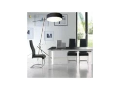 Quatuor De Chaises Simili Cuir Noir - ROME -Deco.fr Soldes Boutique chaise 11141847