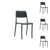 Quatuor De Chaises Noires - JIO