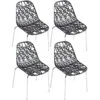 KAYELLES Lot 4 Chaises De Cuisine Design IKO (Noir) 8 KAYELLES Lot 4 Chaises De Cuisine Design IKO (Noir) -Deco.fr Soldes Boutique chaise 11149537