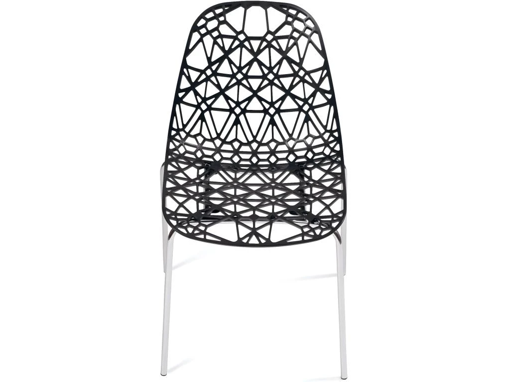 KAYELLES Lot 4 Chaises De Cuisine Design IKO (Noir) 2 KAYELLES Lot 4 Chaises De Cuisine Design IKO (Noir) – Image 2