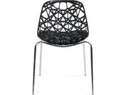 KAYELLES Lot 4 Chaises De Cuisine Design IKO (Noir) 9 KAYELLES Lot 4 Chaises De Cuisine Design IKO (Noir) -Deco.fr Soldes Boutique chaise 11149545