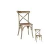 Duo De Chaises Bois Gris Vieilli - BRETT 17 Duo De Chaises Bois Gris Vieilli - BRETT -Deco.fr Soldes Boutique chaise 11198669