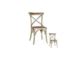 Duo De Chaises Bois Gris Vieilli - BRETT