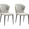 Lot De 2 Chaises En Tissu, Simili Et Métal - Gris Clair Et Beige - KIDANA De Pascal MORABITO 16 Lot De 2 Chaises En Tissu, Simili Et Métal - Gris Clair Et Beige - KIDANA De Pascal MORABITO -Deco.fr Soldes Boutique chaise 11207767