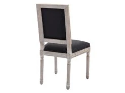 Lot De 2 Chaises En Tissu Et Bois D'hévéa - Noir - AMBOISETTE 13 Lot De 2 Chaises En Tissu Et Bois D'hévéa - Noir - AMBOISETTE -Deco.fr Soldes Boutique chaise 11209809