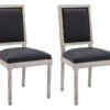 Lot De 2 Chaises En Tissu Et Bois D'hévéa - Noir - AMBOISETTE 15 Lot De 2 Chaises En Tissu Et Bois D'hévéa - Noir - AMBOISETTE -Deco.fr Soldes Boutique chaise 11209821