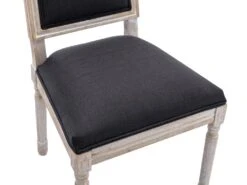 Lot De 6 Chaises En Tissu Et Bois D'hévéa - Noir - AMBOISETTE 16 Lot De 6 Chaises En Tissu Et Bois D'hévéa - Noir - AMBOISETTE -Deco.fr Soldes Boutique chaise 11209865