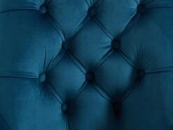 Lot De 2 Chaises En Velours Et Acier Inoxydable - Bleu Et Pieds Chromés - PORILASO De Pascal MORABITO -Deco.fr Soldes Boutique chaise 11764643