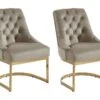 Lot De 2 Chaises En Velours Et Acier Inoxydable - Beige Et Pieds Dorés - PORILASO De Pascal MORABITO 12 Lot De 2 Chaises En Velours Et Acier Inoxydable - Beige Et Pieds Dorés - PORILASO De Pascal MORABITO -Deco.fr Soldes Boutique chaise 11775127