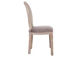 Chaise En Bois Rembourrée 48x46x48/96 Cm -Deco.fr Soldes Boutique chaise 12343563