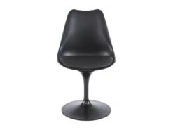 Lot De 6 Chaises En Polypropylène, Simili Et Métal - Noir - XAFY -Deco.fr Soldes Boutique chaise 12353257