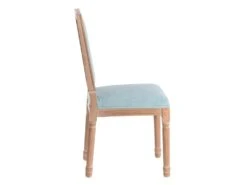 EMIA - Lot De 2 Chaises Dossier Rectangulaire Tissu Bleu 8 EMIA - Lot De 2 Chaises Dossier Rectangulaire Tissu Bleu -Deco.fr Soldes Boutique chaise 12401813