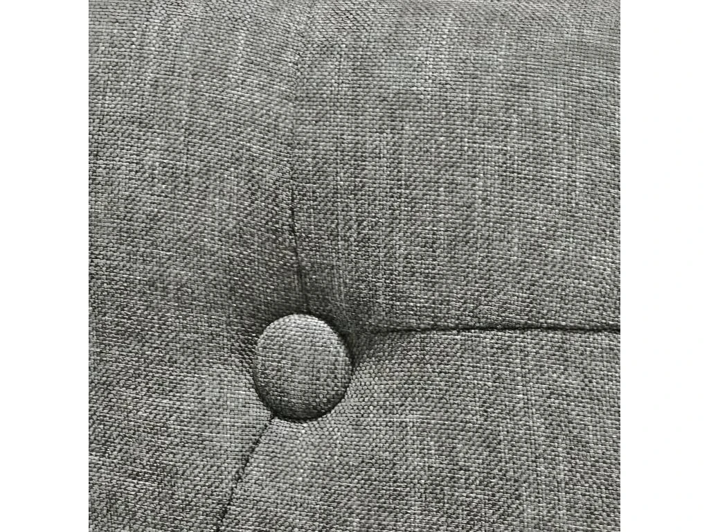 Lot De 2 Chaises De Salle à Manger Cuisine Dossier Capitonné En Tissu Gris CDS020606 2 Lot De 2 Chaises De Salle à Manger Cuisine Dossier Capitonné En Tissu Gris CDS020606 – Image 2