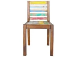 Lot De 2 Chaises De Salle à Manger Cuisine Design Vintage Bois De Récupération Solide CDS020286 -Deco.fr Soldes Boutique chaise 12443093