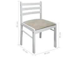 Lot De 2 Chaises De Salle à Manger Cuisine Design Classique Hévéa Solide Et Velours Blanc CDS020170 9 Lot De 2 Chaises De Salle à Manger Cuisine Design Classique Hévéa Solide Et Velours Blanc CDS020170 -Deco.fr Soldes Boutique chaise 12443561