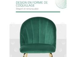 Lot De 2 Chaises Style Art-déco Dossier Strié Arrondi Piètement Métal Doré Incliné Effilé Velours Vert Sapin 9 Lot De 2 Chaises Style Art-déco Dossier Strié Arrondi Piètement Métal Doré Incliné Effilé Velours Vert Sapin -Deco.fr Soldes Boutique chaise 12446439