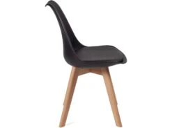 KAYELLES Lot De 4 Chaises Scandinave Avec Coussin LAO (noir) 9 KAYELLES Lot De 4 Chaises Scandinave Avec Coussin LAO (noir) -Deco.fr Soldes Boutique chaise 12578449