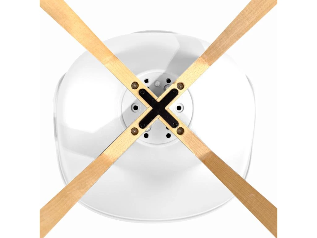 KAYELLES Lot De 4 Chaises Scandinaves Avec Coussin LAO (blanc) 6 KAYELLES Lot De 4 Chaises Scandinaves Avec Coussin LAO (blanc) – Image 6