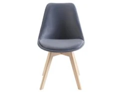 Lot De 2 Chaises En Velours Et Hêtre - Gris - JODY -Deco.fr Soldes Boutique chaise 12618819