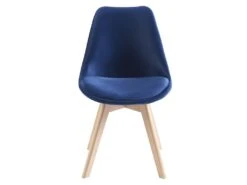 Lot De 6 Chaises En Velours Et Hêtre - Bleu - JODY 11 Lot De 6 Chaises En Velours Et Hêtre - Bleu - JODY -Deco.fr Soldes Boutique chaise 12619123