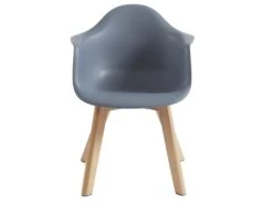 Lot De 2 Chaises Enfant Avec Accoudoirs En Polypropylène Et Hêtre - Gris - POUPINETTE -Deco.fr Soldes Boutique chaise 12653911