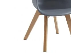 Lot De 2 Chaises Enfant Avec Accoudoirs En Polypropylène Et Hêtre - Gris - POUPINETTE -Deco.fr Soldes Boutique chaise 12653917