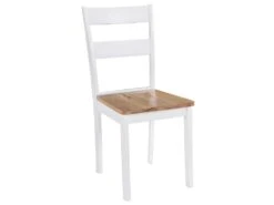 Lot De 2 Chaises De Salle à Manger Cuisine Design Classique Bois D'hévéa Massif Blanc CDS020162 7 Lot De 2 Chaises De Salle à Manger Cuisine Design Classique Bois D'hévéa Massif Blanc CDS020162 -Deco.fr Soldes Boutique chaise 12694679