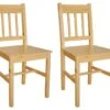 Lot De 2 Chaises De Salle à Manger Cuisine Design Classique Bois De Pin CDS020282