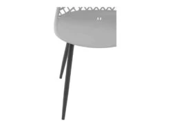 Lot De 4 Chaises Salon Salle à Manger Restaurant Cafés Bureaux Terrasses Salles D'attente 150 Kg Max Dossier Avec Fentes D'aération Gris Pâle 14_0005994 -Deco.fr Soldes Boutique chaise 12874675