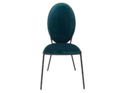 LOUIS Lot De 2 Chaises - Velours Bleu - L 51 X P 96 X H 52,5 Cm -Deco.fr Soldes Boutique chaise 12968377