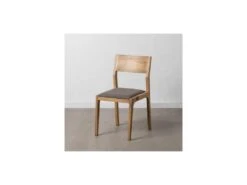 Duo De Chaises Bois Massif/Gris - ERICA