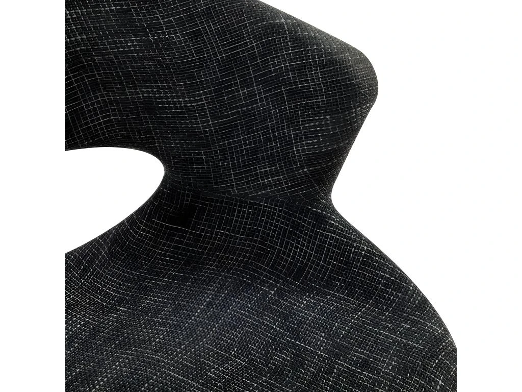 Chaise Viking En Tissu Gris Foncé 4 Chaise Viking En Tissu Gris Foncé – Image 4