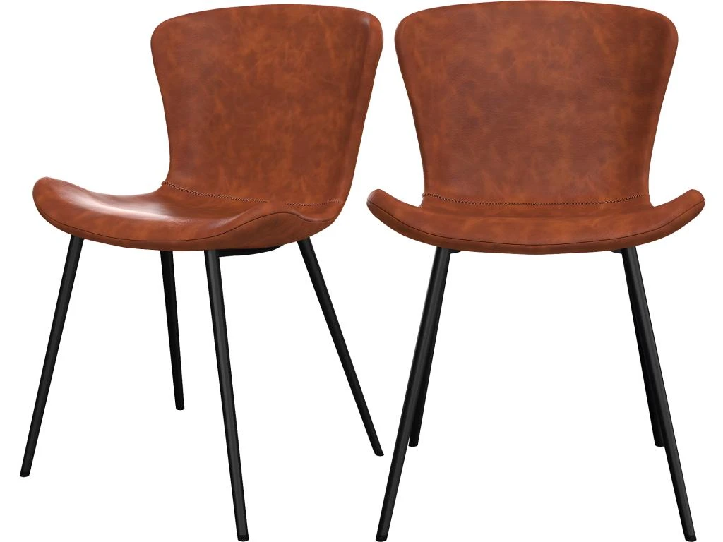 Chaise Gildas Marron (lot De 2) 1 Chaise Gildas Marron (lot De 2)