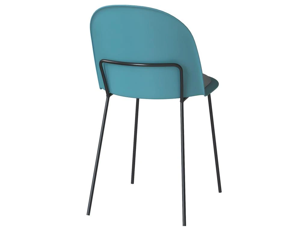 Chaise Lulu Bleue (lot De 2) 6 Chaise Lulu Bleue (lot De 2) – Image 6
