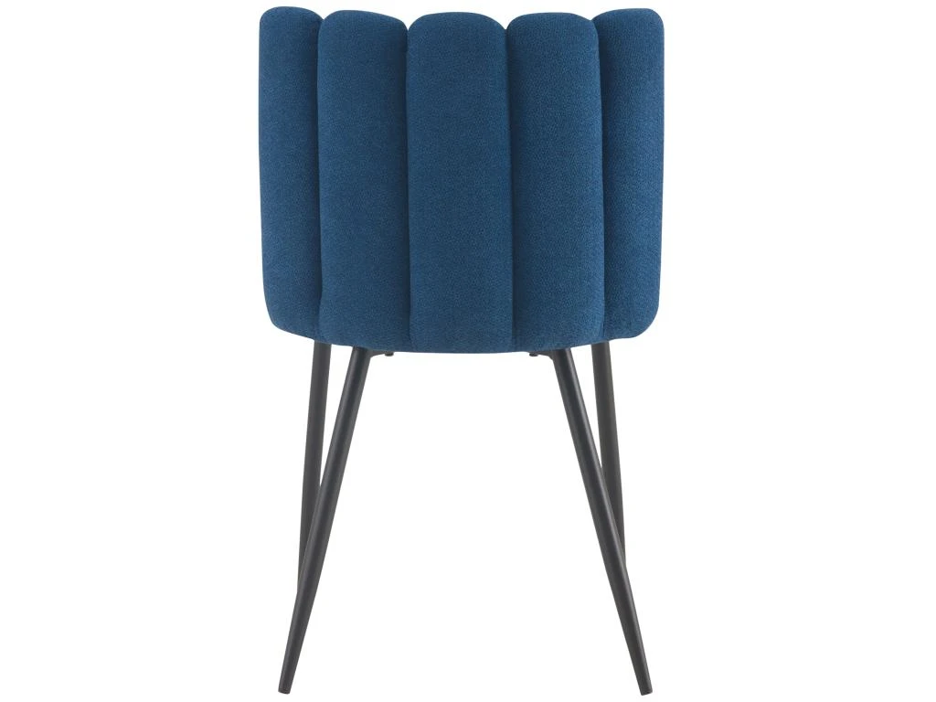 Chaise Rosy En Tissu Bleu (lot De 2) 6 Chaise Rosy En Tissu Bleu (lot De 2) – Image 6